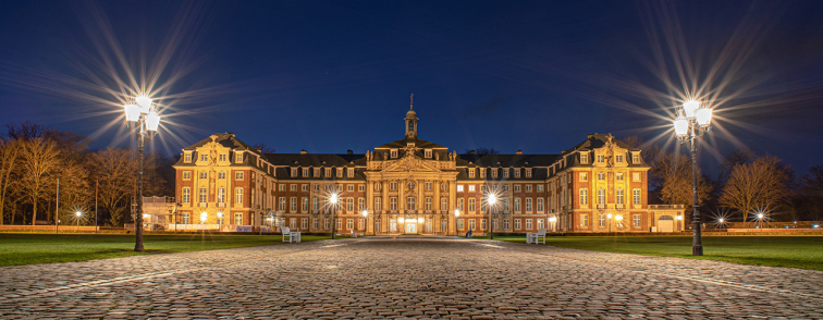 Schloss Münster bei Nacht